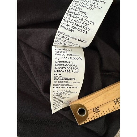 Puma Essentials Logo Crew Neck Short Sleeve T-Shirt Mens Black Size S 586449 New - Picture 13 of 14